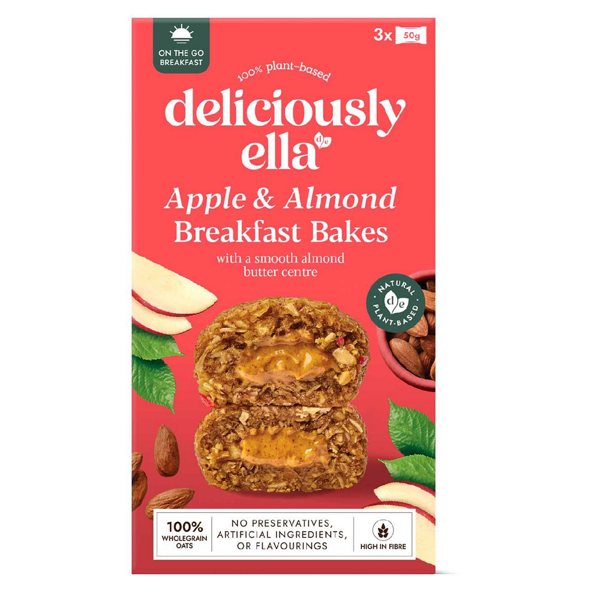 Deliciously Ella Apple & Almond Breakfast Bakes 50G 3S