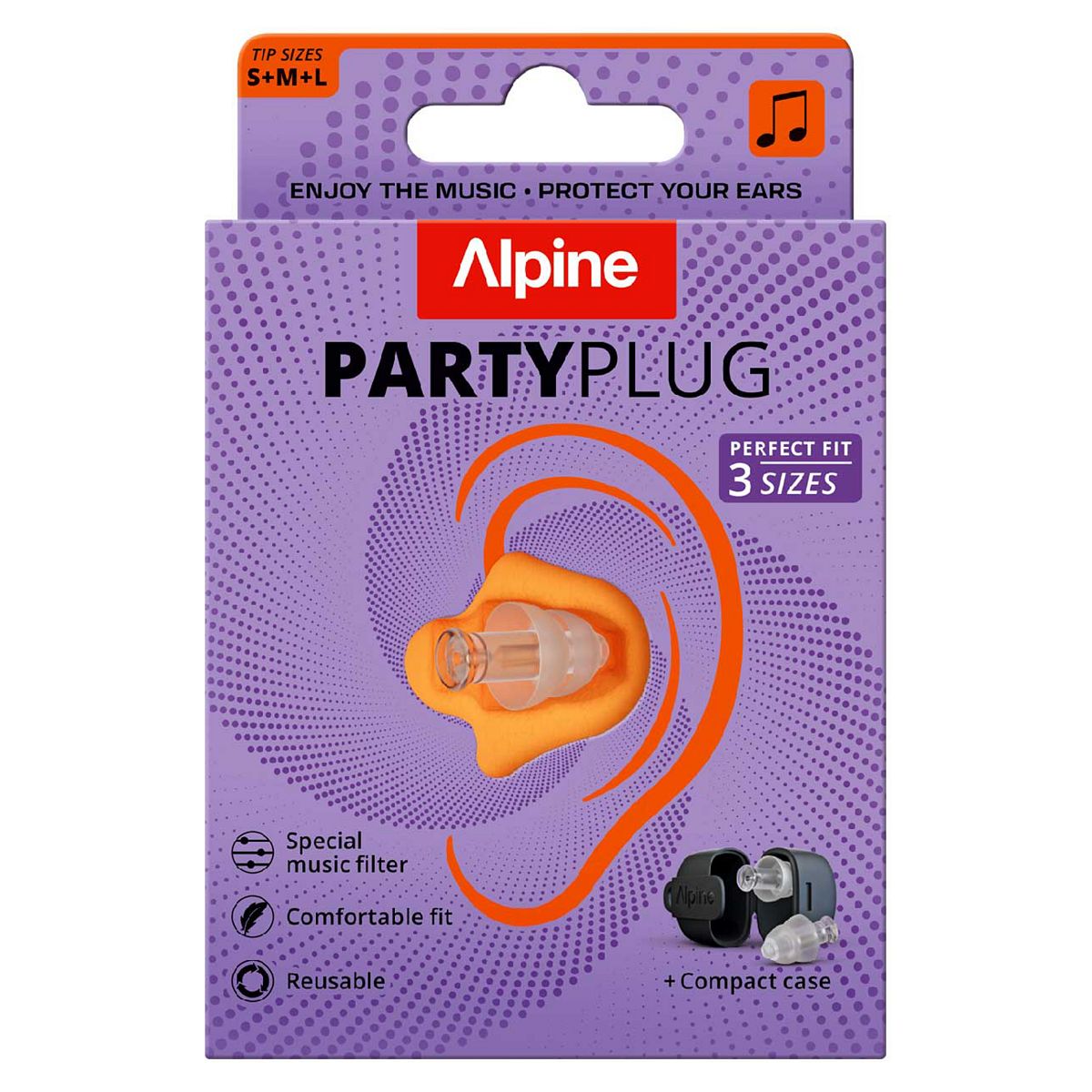 Alpine Partyplug Transparent Earplugs 1 Pair