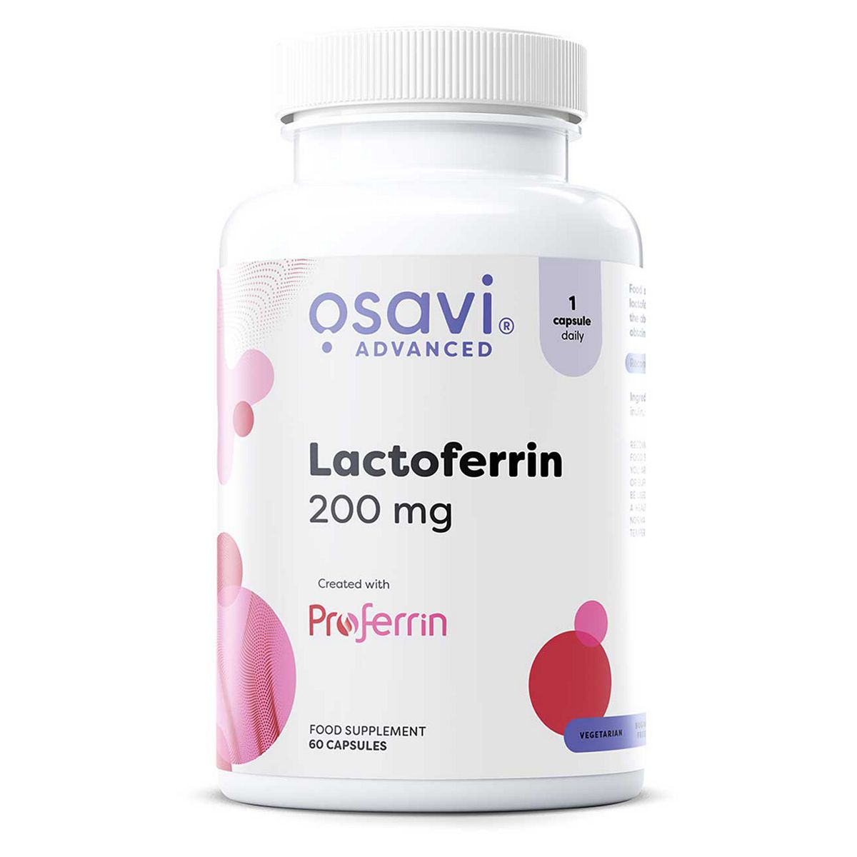 Osavi Lactoferrin 200Mg Capsules - 60 Servings