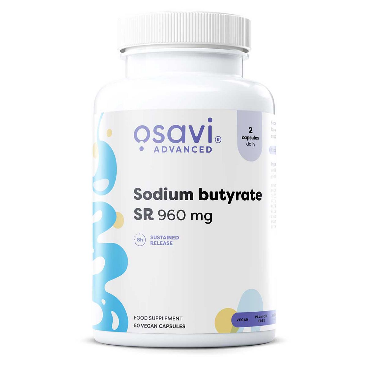 Osavi Sodium Butyrate Sr 960Mg Vegan Capsules - 60 Servings
