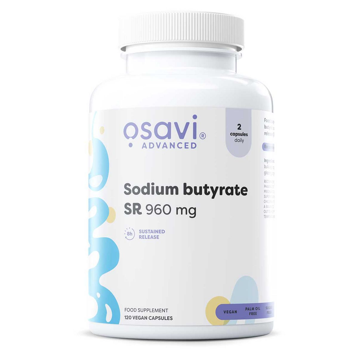Osavi Sodium Butyrate Sr 960Mg Vegan Capsules - 120 Servings