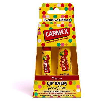 Carmex Cherry Lip Balm Tube and Stick Duo