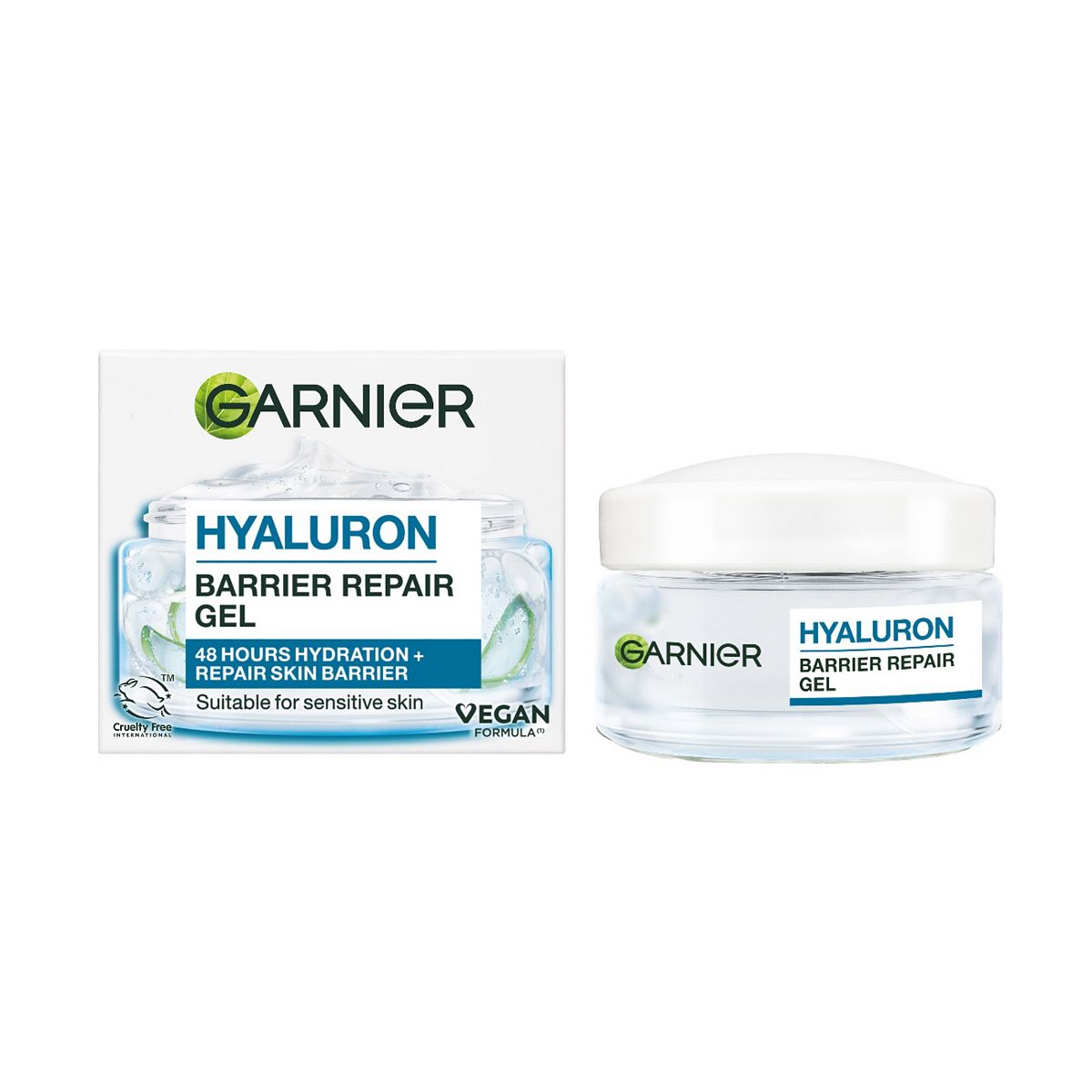 Garnier Hyaluron Barrier Repair Water Gel Enriched With Glycerin Aloe Vera & Hyaluronic Acid 50Ml