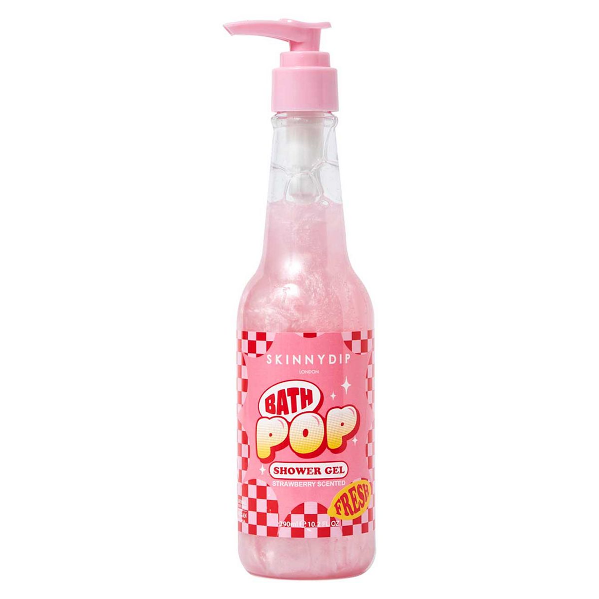 Skinnydip London Supermarket Strawberry Shower Gel Pop 290ml