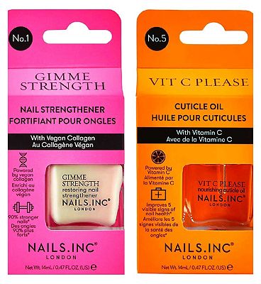 Nails Inc Cuticle Oil & Strengthen Bundle