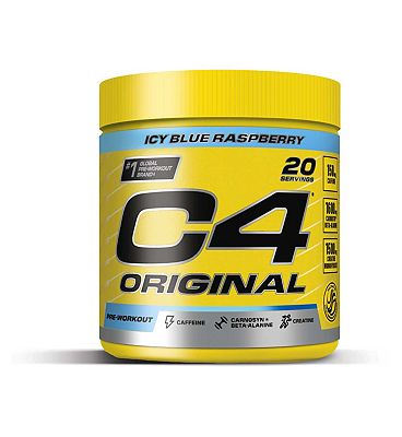 C4 Original Pre-Workout Blue Raspberry 20 Serve 132g
