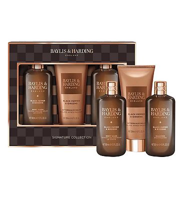 Baylis & Harding Black Pepper & Ginseng Men's Luxury Bathing Trio Gift Set