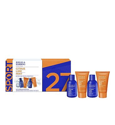 Baylis & Harding Citrus Lime and Mint Mens Refreshing Travel Essentials Gift Set