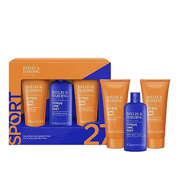 Baylis & Harding Citrus Lime And Mint Mens Invigorating Shower Trio Gift Set