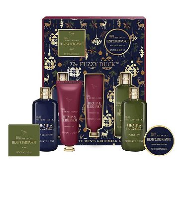 Baylis & Harding The Fuzzy Duck Hemp and Bergamot Mens Luxury Ultimate Body Care Kit Gift Set