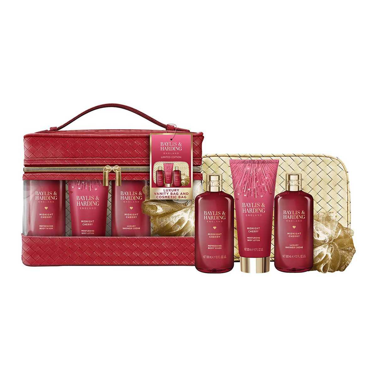 Baylis & Harding Midnight Cherry Bags Of Beauty Gift Set