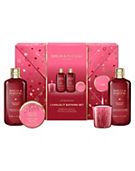 Baylis & Harding Midnight Cherry Gift Wrapped Candlelit Bathing Gift Set