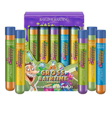 Baylis & Harding Gross Bathtime Laboratory Test Tube Bath Bubbles Gift Set