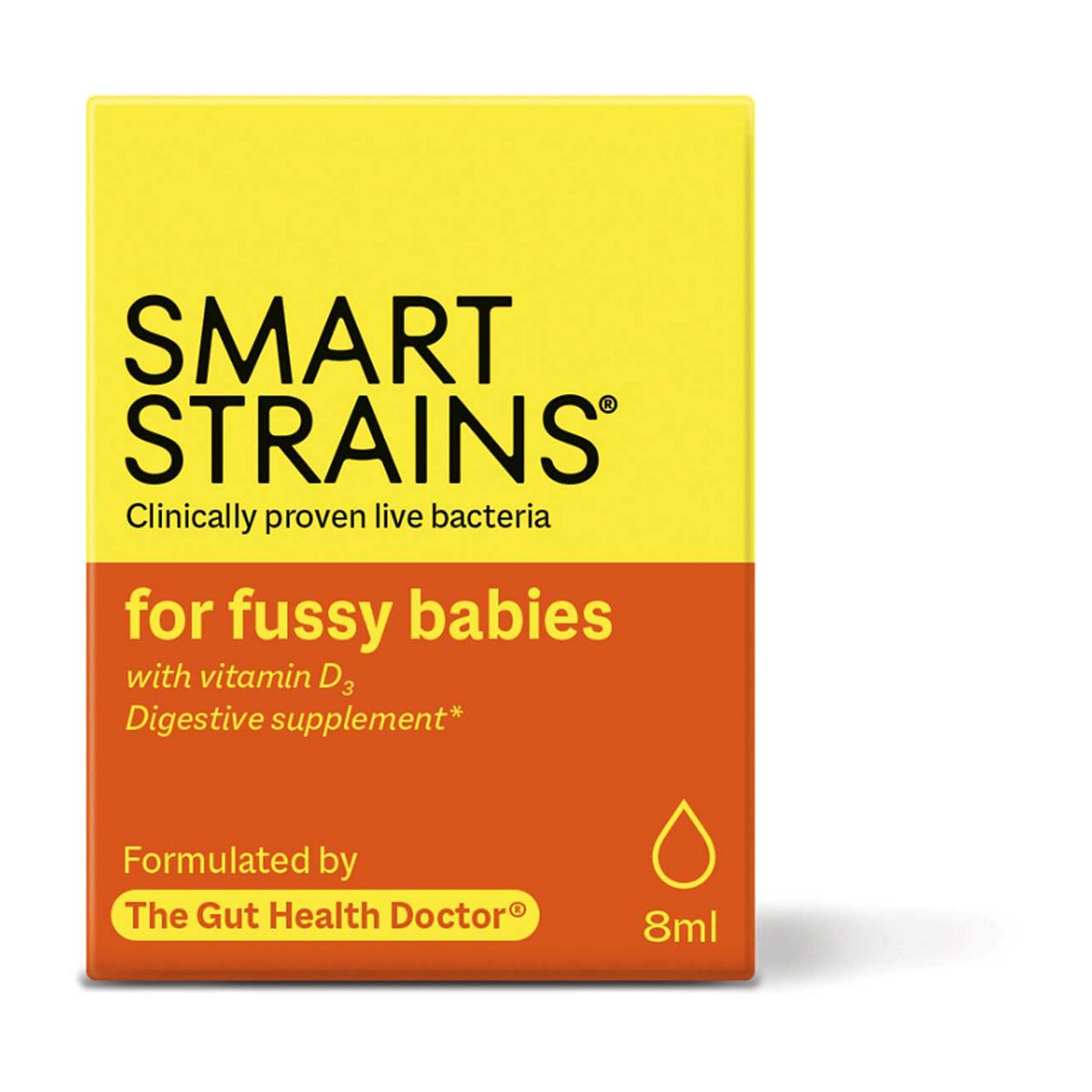 Smart Strains Probiotic Immune & Digestive Drops For Babies And Toddlers, 8Ml