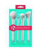 W7 Essentials 4 Piece Makeup Brush Set