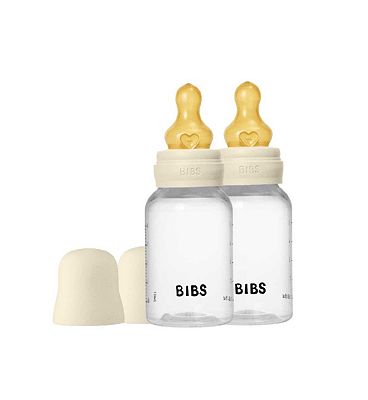BIBS Baby Bottle Complete Set Latex Ivory 150ml - 2 Pack
