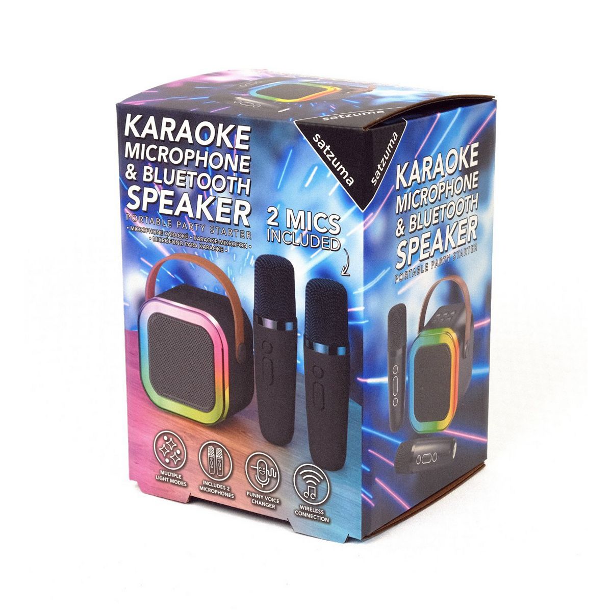Satzuma Mini Karaoke Speaker And Microphone