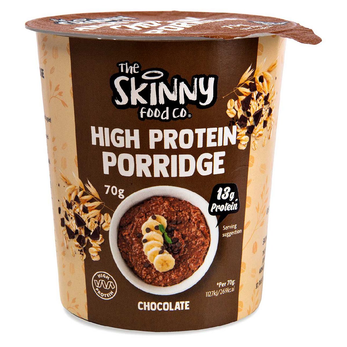 Skinny Food Co High Protein Porridge Pot Chocolate 70G