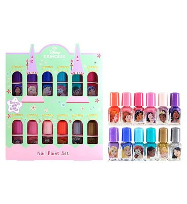 Disney Princess Nail Polish Set 12x 2ml