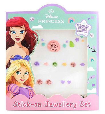 Disney Princess 1x Stick on Jewellery Set