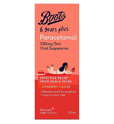 Boots Paracetamol 120 mg/5ml Oral Suspension – 100ml