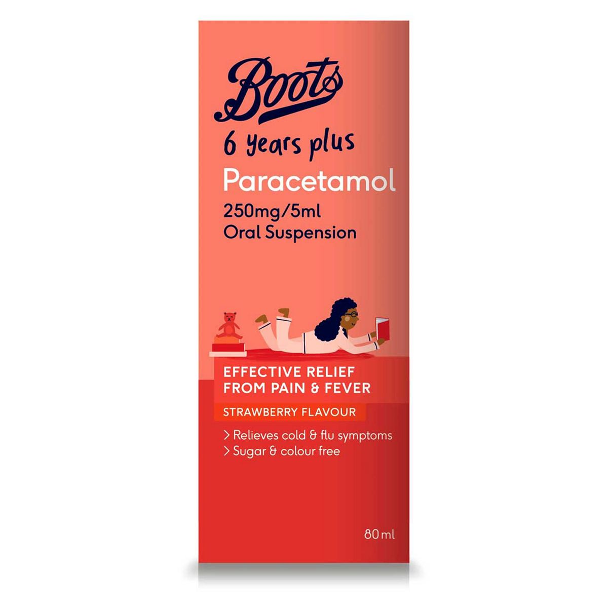   6 Years Plus Paracetamol 250Mg/5Ml Oral Suspension – 80 Ml