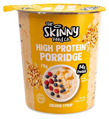 Skinny Food Co High Protein Porridge Pot Golden Syrup 70g