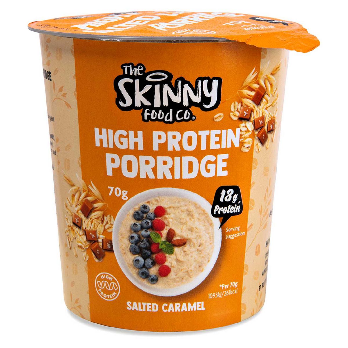 Skinny Food Co High Protein Porridge Pot Salted Caramel 70G