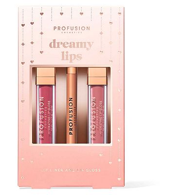 Profusion Dreamy Lip Set, Lip Gloss And Lip Liner Set