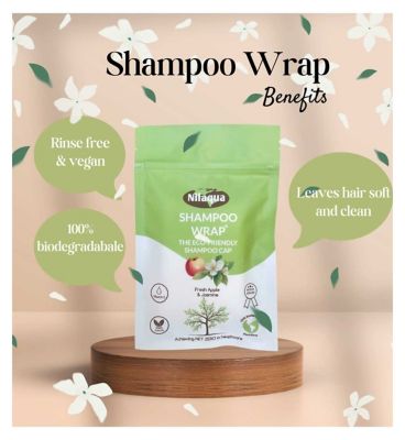 Nilaqua 100% Biodegradable Shampoo Wrap - Oatmilk & Honey (8)