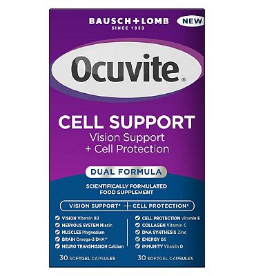 Bausch + Lomb Ocuvite, Cell Support, Vision Support and Cell Protection - 60 Capsules