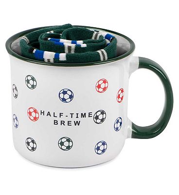 Threads Men's Football Mug & Sock Set, One Size 8-11
