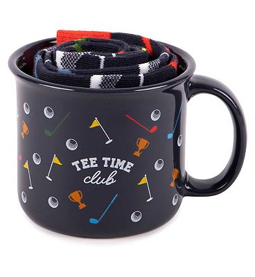 Threads Men's Golf Mug & Sock Set, One Size 8-11