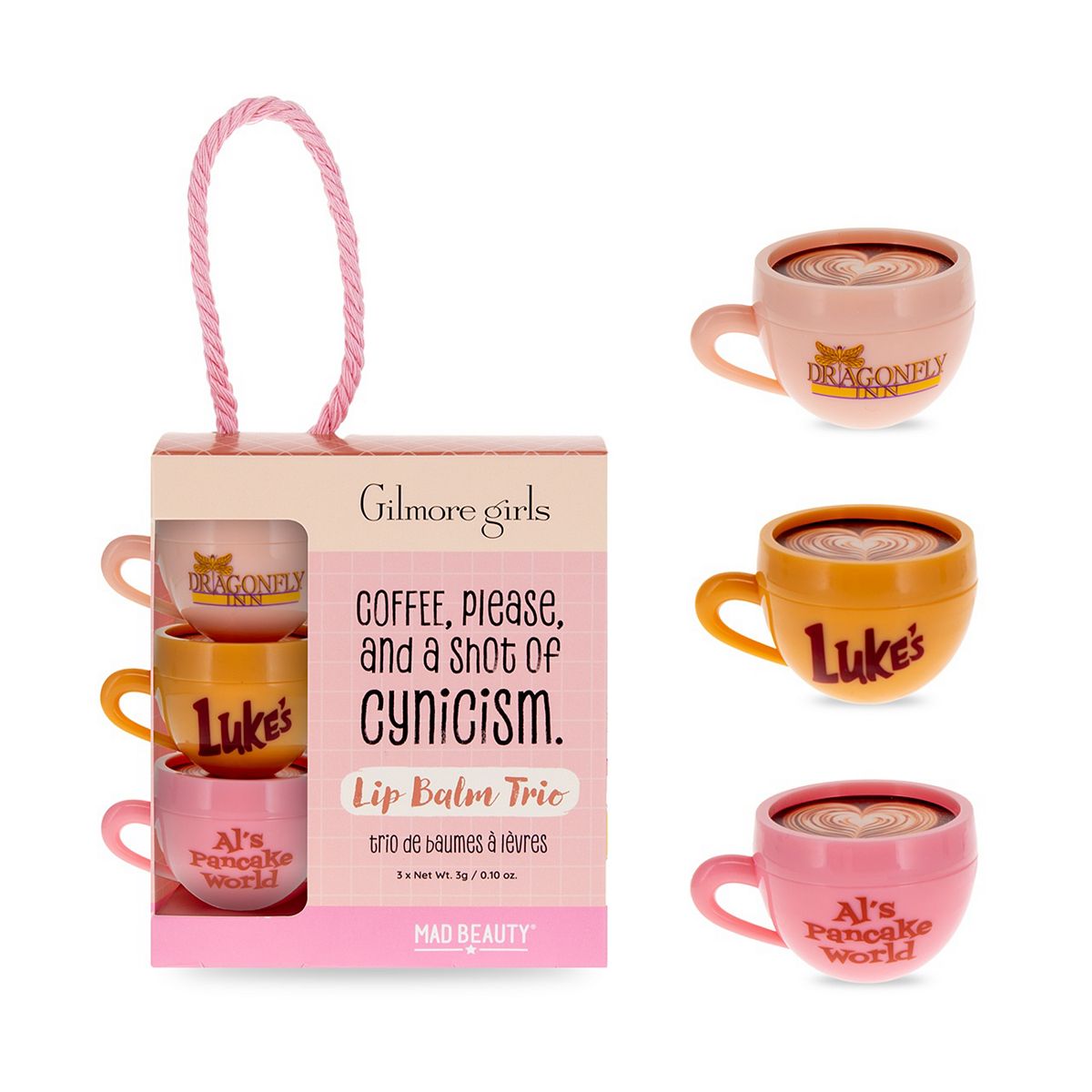 Mad Beauty Warner Brothers Gilmore Girls Lip Balm Trio