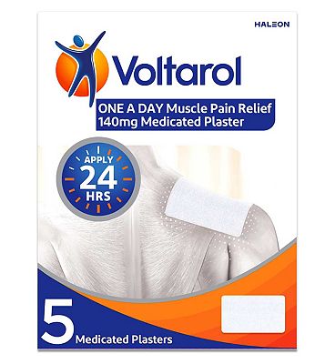 Voltarol ONE A DAY Muscle Pain Relief 140mg Medicated Plaster  5 Plasters