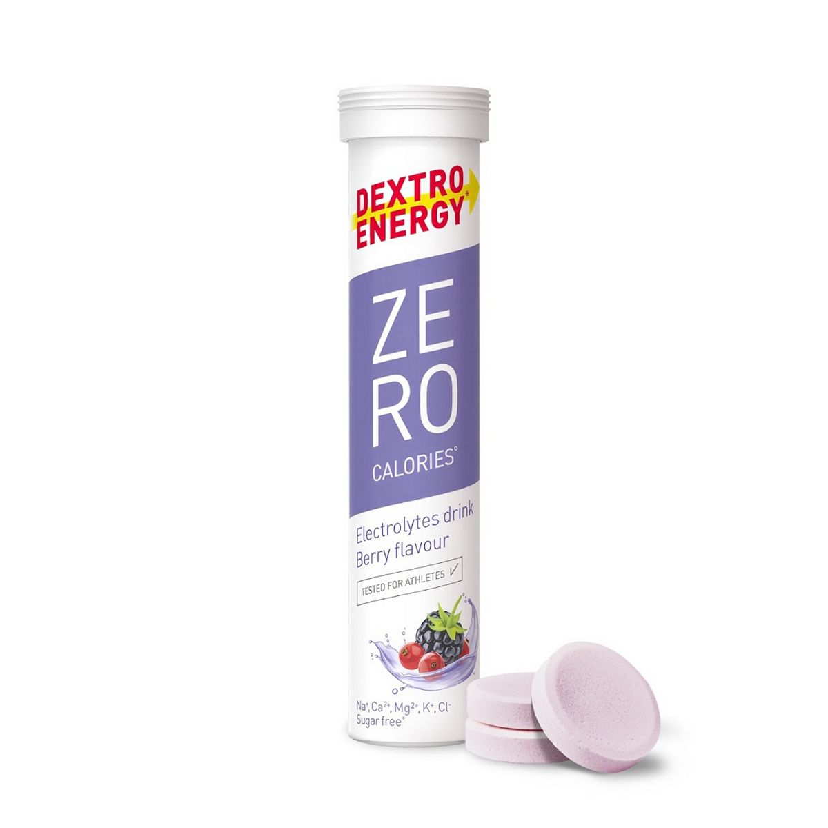 Dextro Energy Zero Calories Berry Flavour Effervescent Tablets - 20