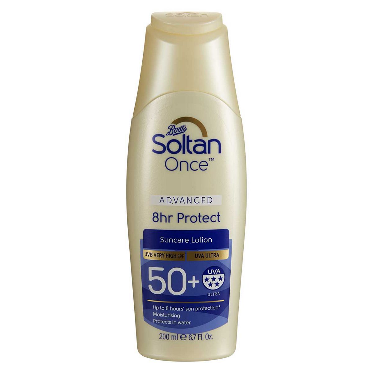 Soltan Once Advanced 8 Hour Protect Suncare Lotion Spf50+200 ml, 200ml