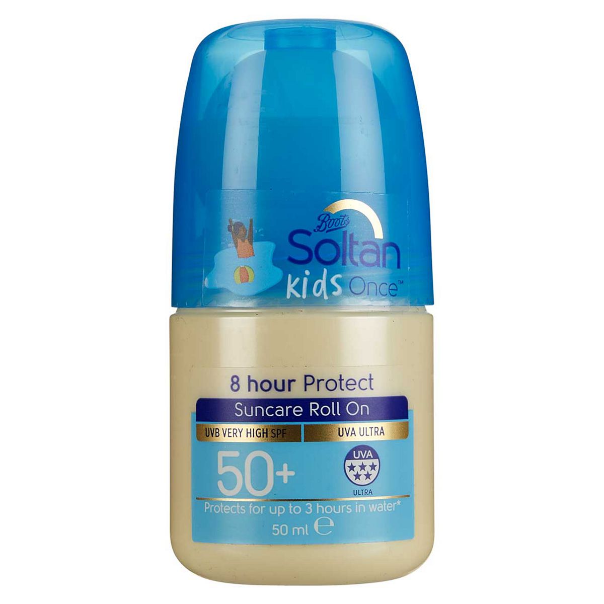 Soltan Kids Once 8Hr Protect Suncare Roll On Spf50+ 50ml