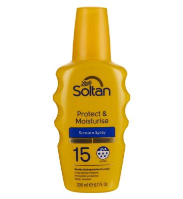 Soltan Protect & Moisturise Suncare Spray SPF15 200ml