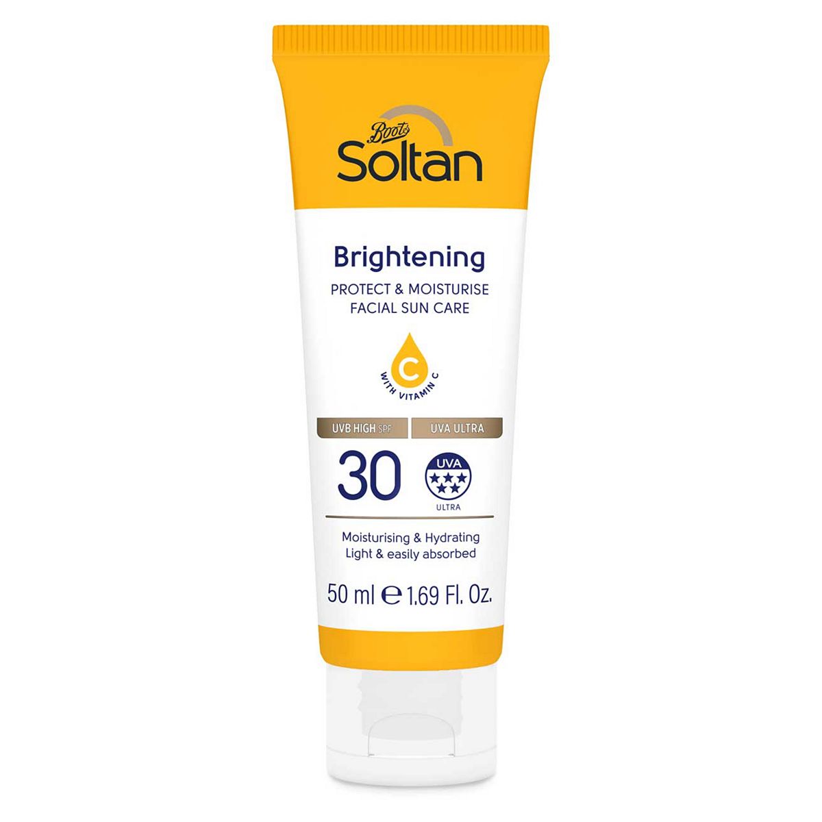 Soltan Protect & Moisturise Brightening Facial Suncare Lotion With Vitamin C Spf30 50Ml