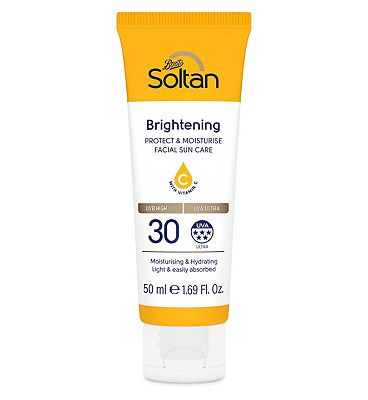 Soltan Protect & Moisturise Brightening Facial Suncare Lotion with Vitamin C SPF30 50ml
