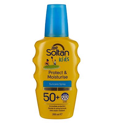 Click to view product details and reviews for Soltan Kids Protect Moisturise Suncare Spray Spf50 200ml.