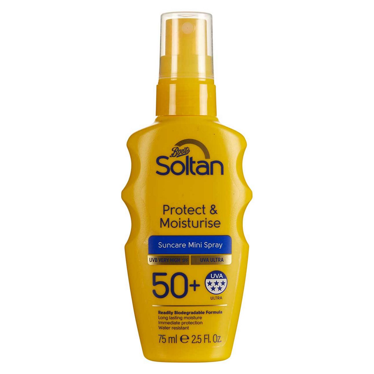 Soltan Protect & Moisturise Mini Suncare Spray Spf50+ 75ml