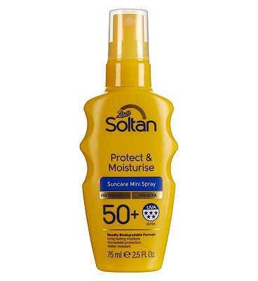 Click to view product details and reviews for Soltan Protect Moisturise Mini Suncare Spray Spf50 75ml.
