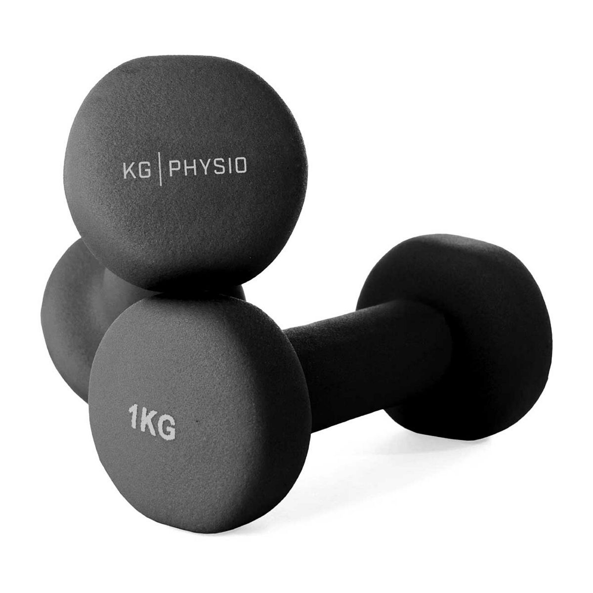Kg Physio 1Kg Dumbbells Black