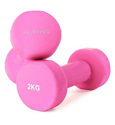 KG Physio 2KG Dumbbells Pink