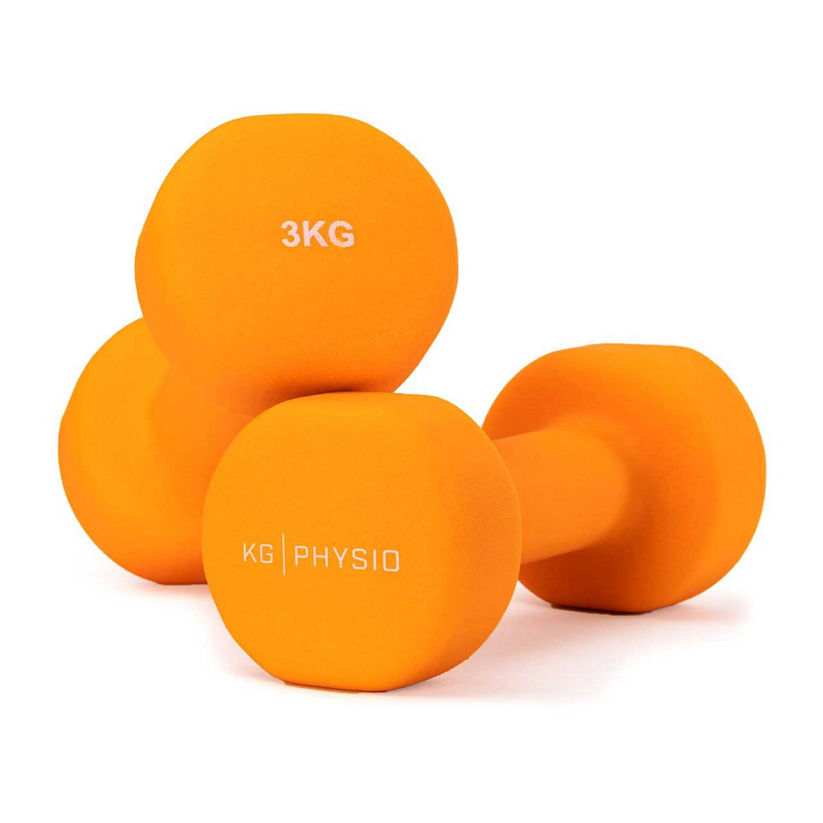 Kg Physio 3Kg Dumbbells Orange