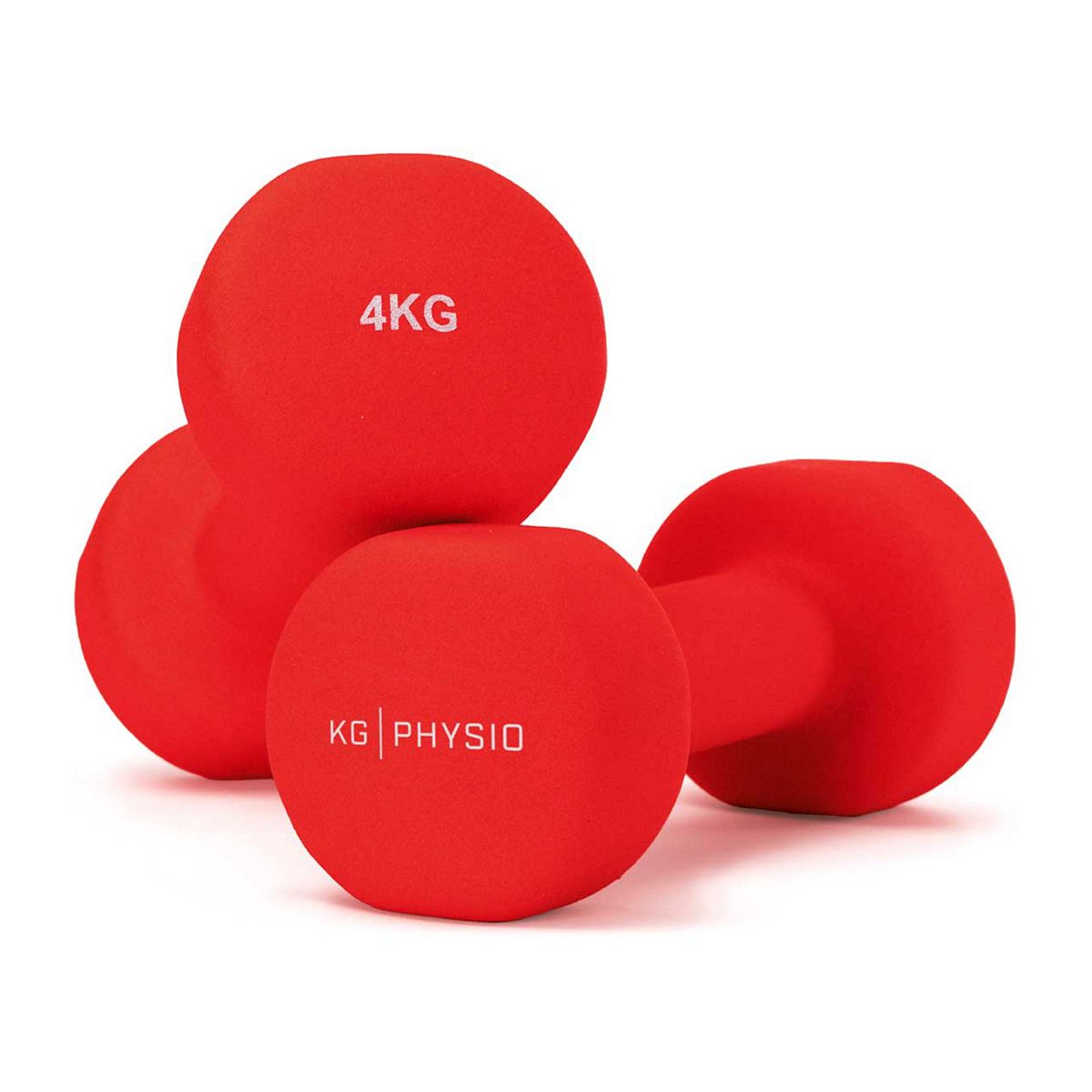 Kg Physio 4Kg Dumbbells Red