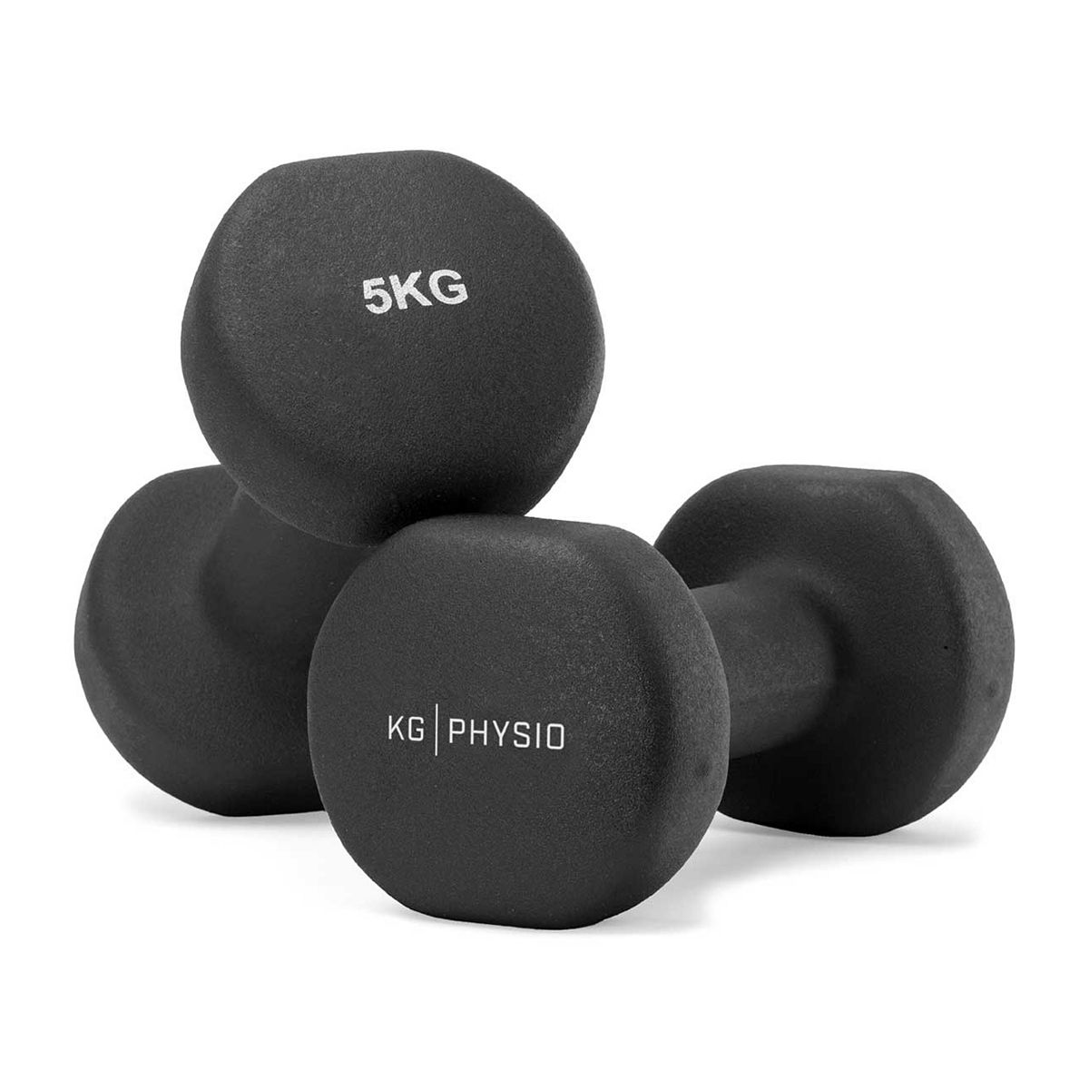 Kg Physio 5Kg Dumbbells Black