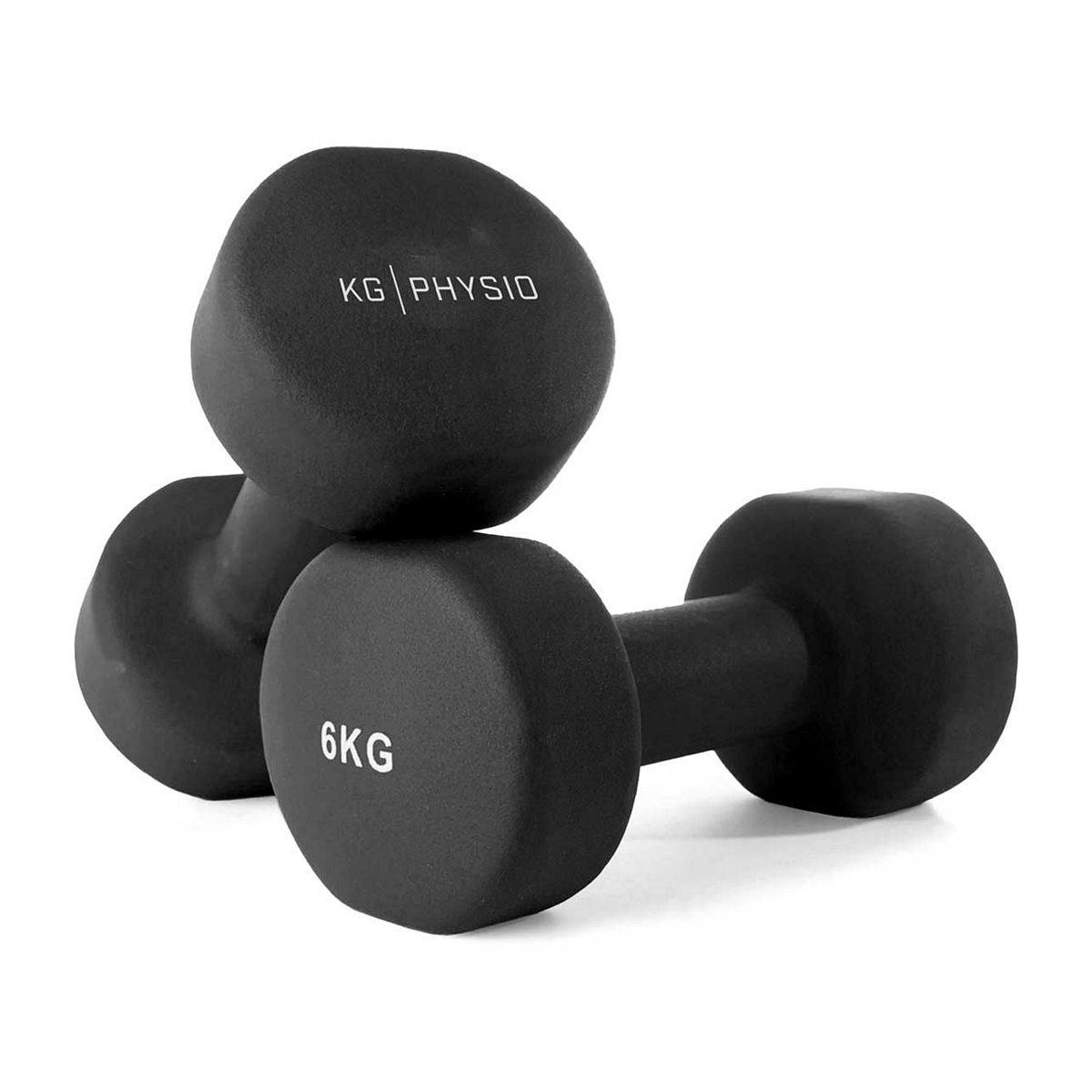 Kg Physio 6Kg Dumbbells Black